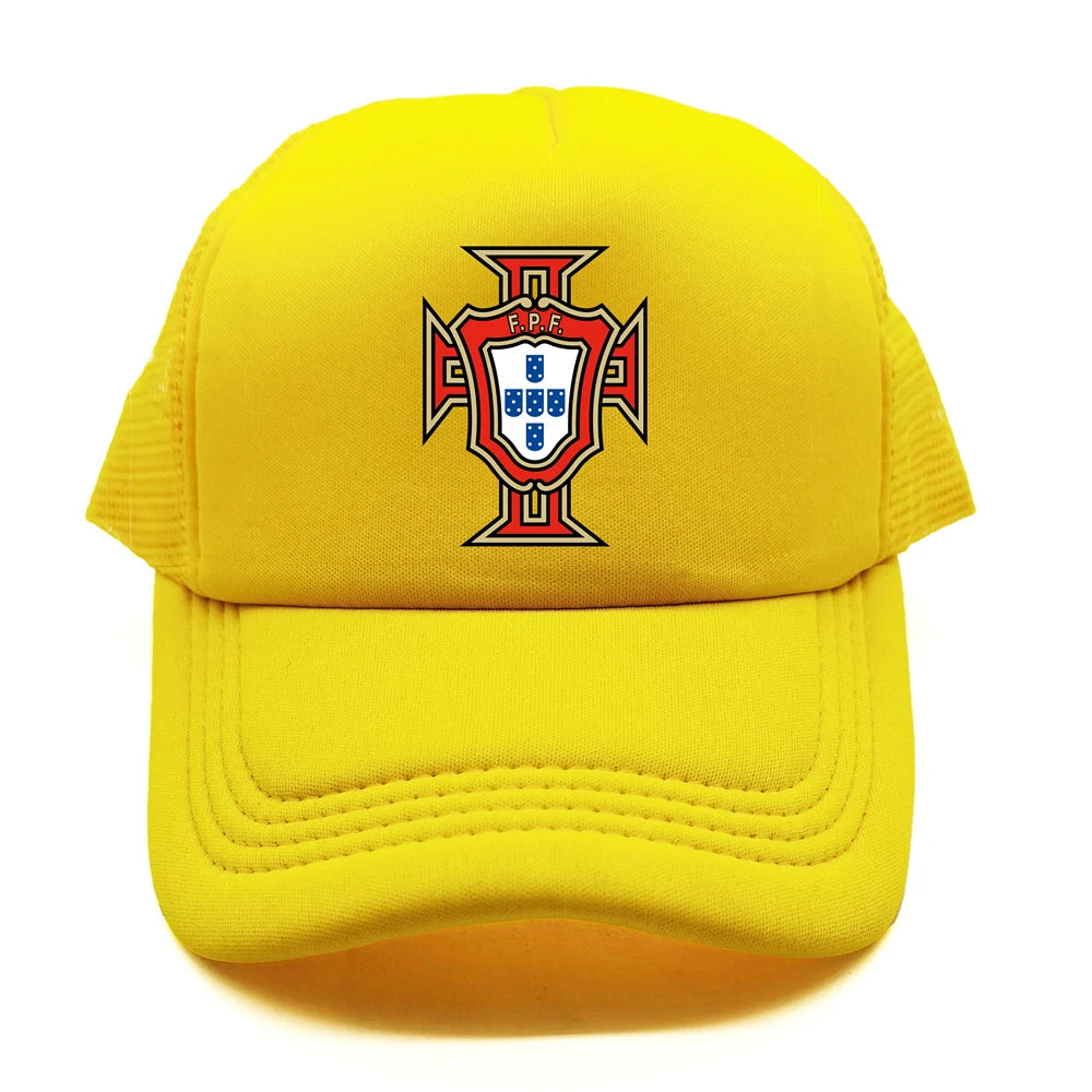 Portugal Trucker Caps Men Hat Baseball Cap Cool Summer Unisex Mesh Net Portugal National Footballer Hats