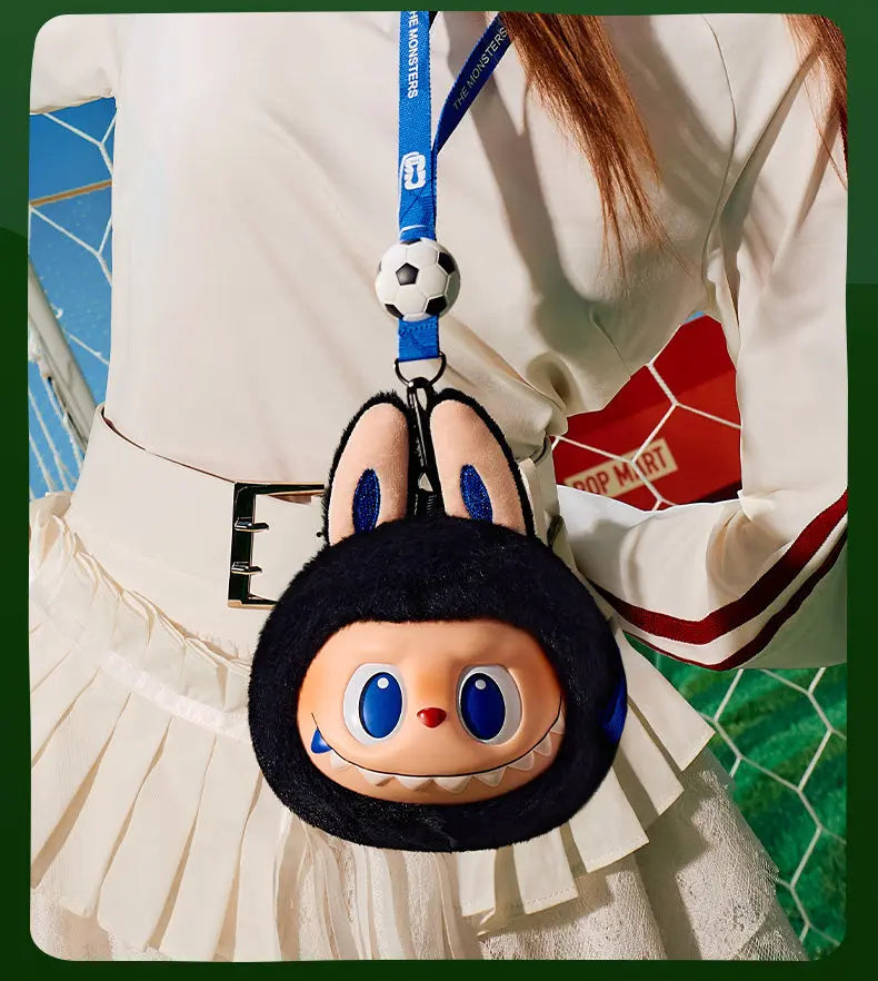 POPMART The Monsters Labubu Fifa Catch The Win Vinyl Plush Doll Football Themed Figure Cute Vinyl Plush Pendant Blind Box Gift