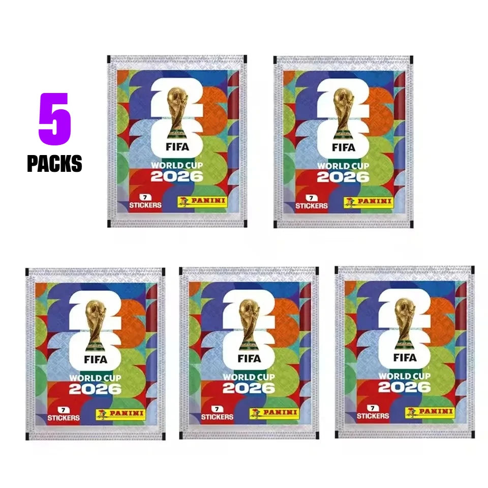 Panini FIFA 2026 World Cup Official Collectible Stickers Full Box 50 Packs Football Fan Sports Collection Souvenir