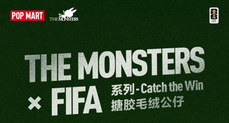 POPMART The Monsters Labubu Fifa Catch The Win Vinyl Plush Doll Football Themed Figure Cute Vinyl Plush Pendant Blind Box Gift