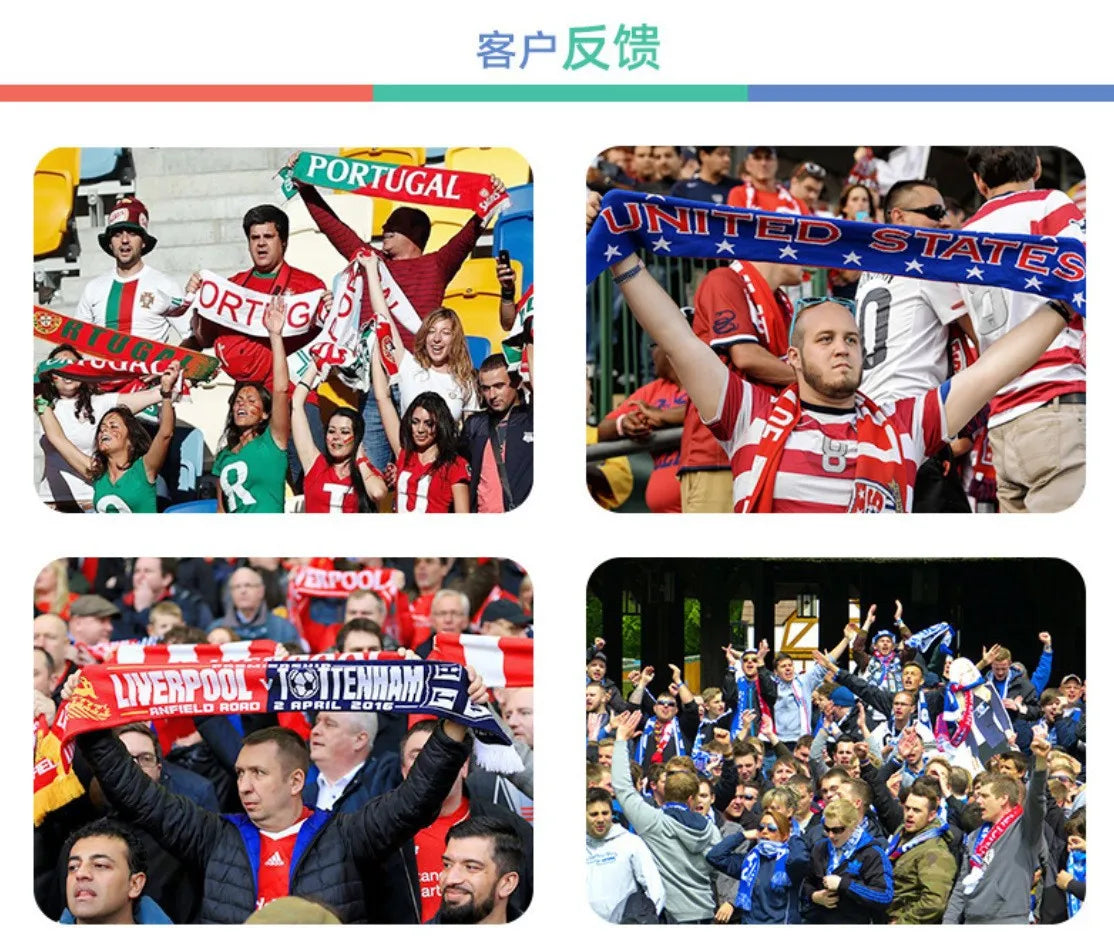 Soccer Game Themed Fan Props Set 2026 Eye Face Paint Blendable National Flag Fan Scarf Cheer Clappers Wristbands and Glasses