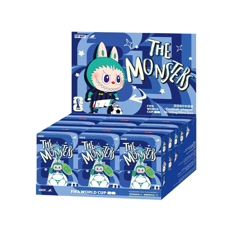 POPMART The Monsters Labubu Fifa Catch The Win Vinyl Plush Doll Football Themed Figure Cute Vinyl Plush Pendant Blind Box Gift