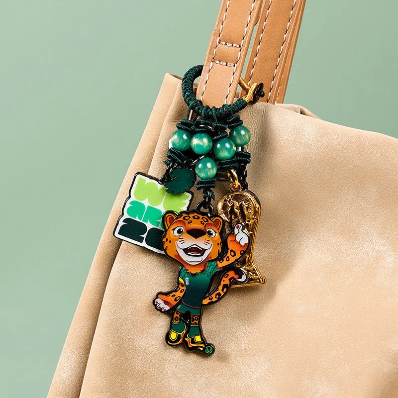 FIFA 2026 World Cup Mascot & Trophy Ornament, Metal Keychain, Charm for Bags & Clothes