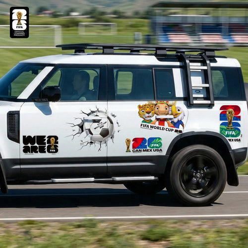 2026 Football Car Sticker – Trophy, Mascot & Host City Designs